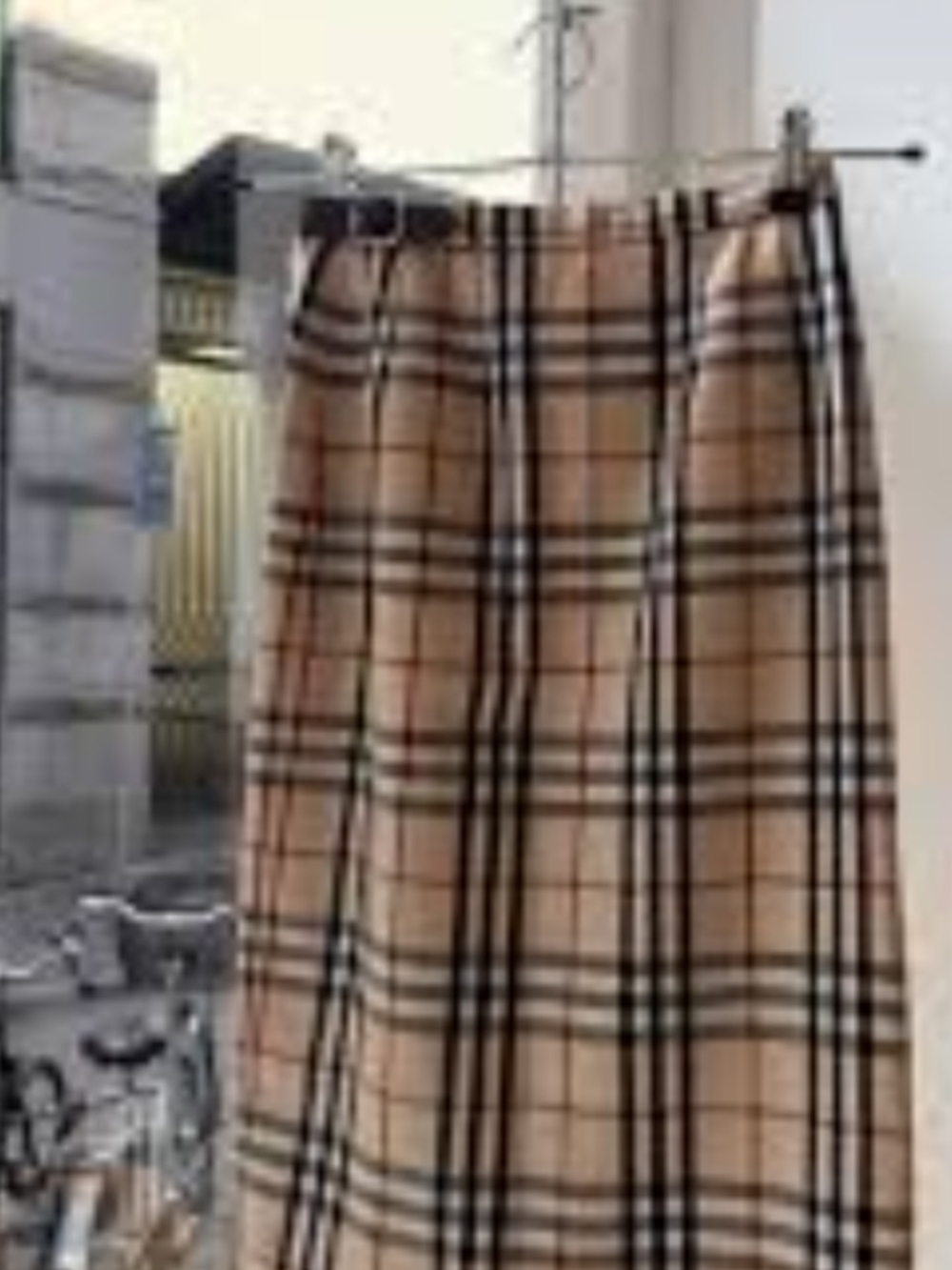 Vintage Plaid Beige High-Waist Women’s 100% Wool Skirt✨❤️🔥🔥 - Picture 1 of 8